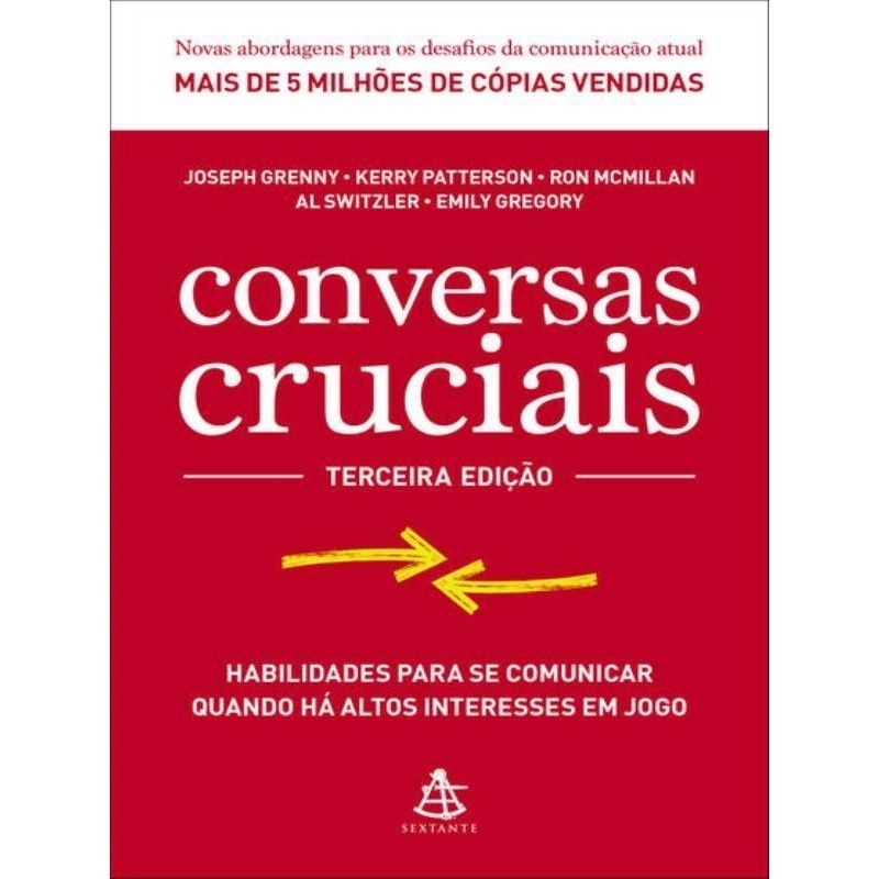 LIVRO CONVERSAS CRUCIAIS
HABILIDADES PARA SE COMUNICAR QUANDO HÁ ALTOS INTERESSES EM JOGO


