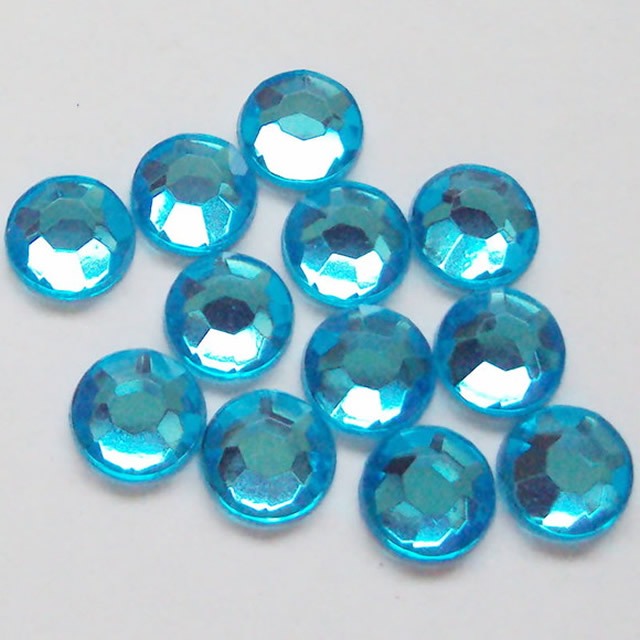 Chaton Redondo 6 mm Pacote 100 unidades Strass Cabuchon Sem Furo Para Colagem