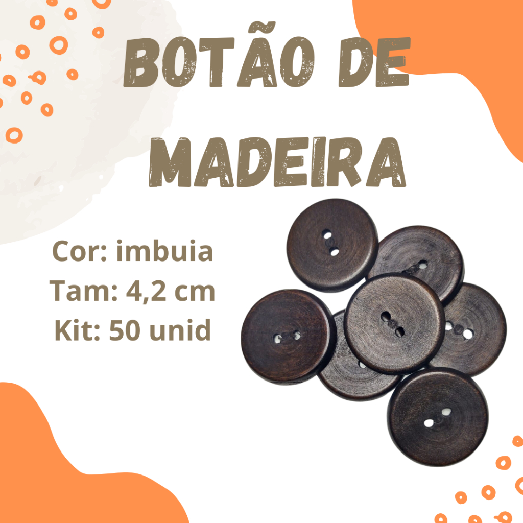 Botões de Madeira Grande: Onde Comprar | BuscaProdutos