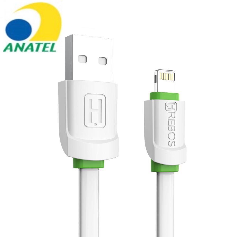 Cabo Lightning 1.2m Turbo Carregamento Rápido iPhone HRebos original HS-125 057I em Oferta na Shopee