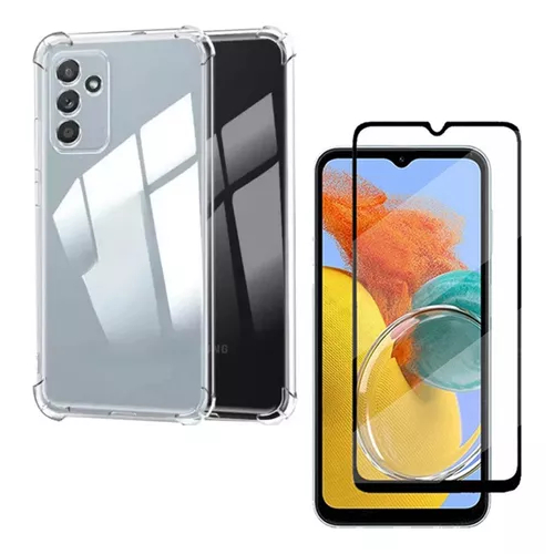 KIt Pelicula Vidro 3D Samsung M14 + Capa Capinha Anti Shock em Oferta na Shopee