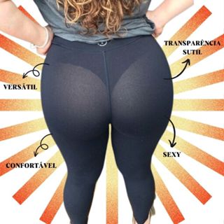 Calça Legging Semi Transparente Modelo atraente para Fitness, Academia e Estilo Casual