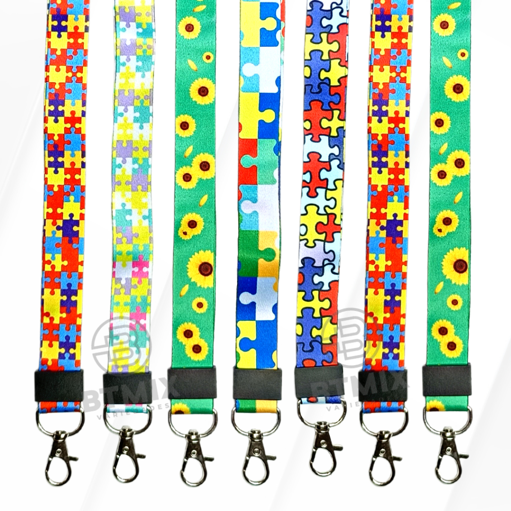 Cordão de Identificação Autismo Autista Com Engate e Mosquetão em Oferta na Shopee