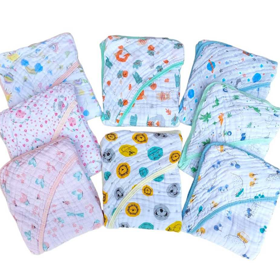 Toalha de Banho Fralda Soft Dupla Camada Especial Karinho com Capuz Papi