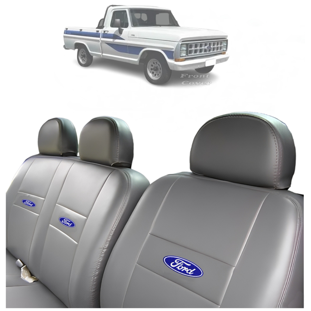 Capas Banco Automotivo 100% Couro Ford F1000 F350 F4000 F250 Impermeável
