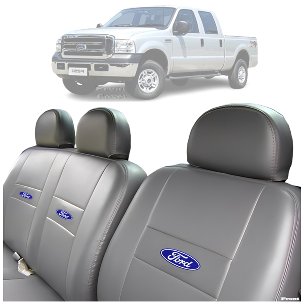 Capa De Banco Couro Ecológico Ford F1000 F250 F350 F4000 F1000 Impermeável Proteção Bancos
