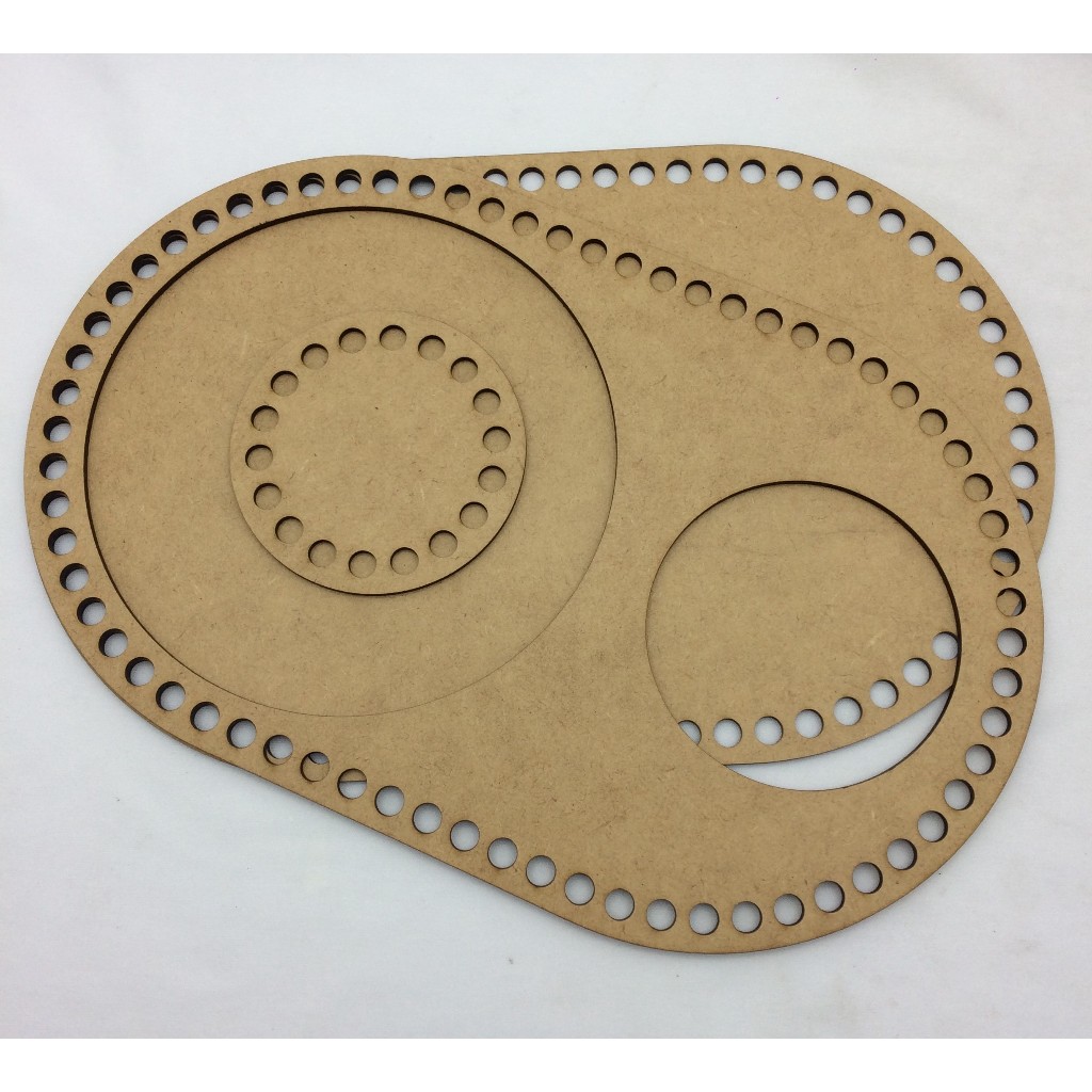 Base para Mateira 31x19,6cm acompanha base de 9cm MDF Cru 3mm