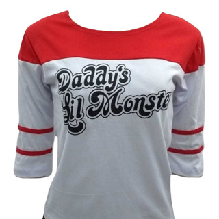 Camiseta Alerquina Manga 3/4 ou cropped ou Shorts Feminino fantasia Algodao Promocao
