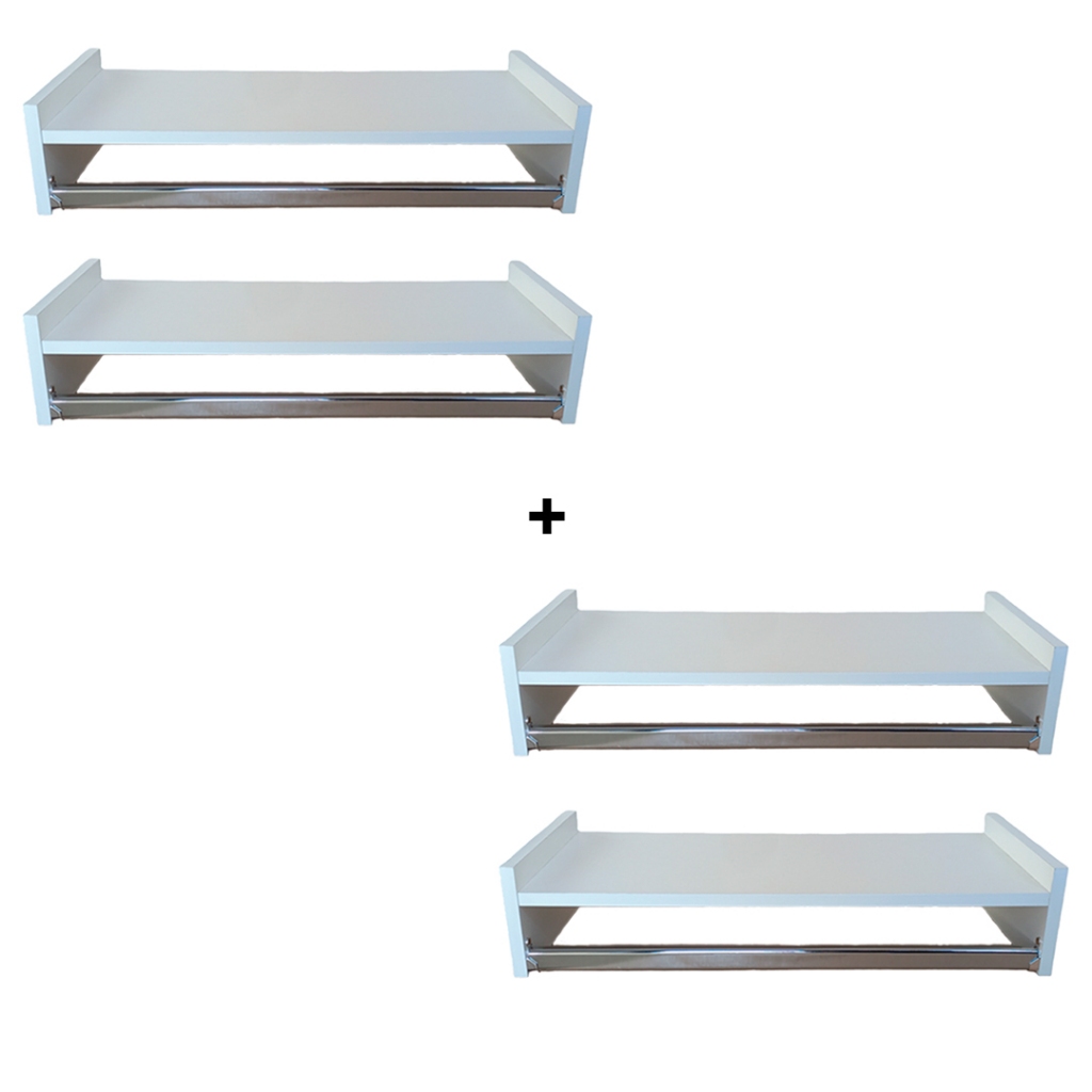 Closet 4 Cabideiro de Parede Quarto Arara de roupas em Oferta na Shopee