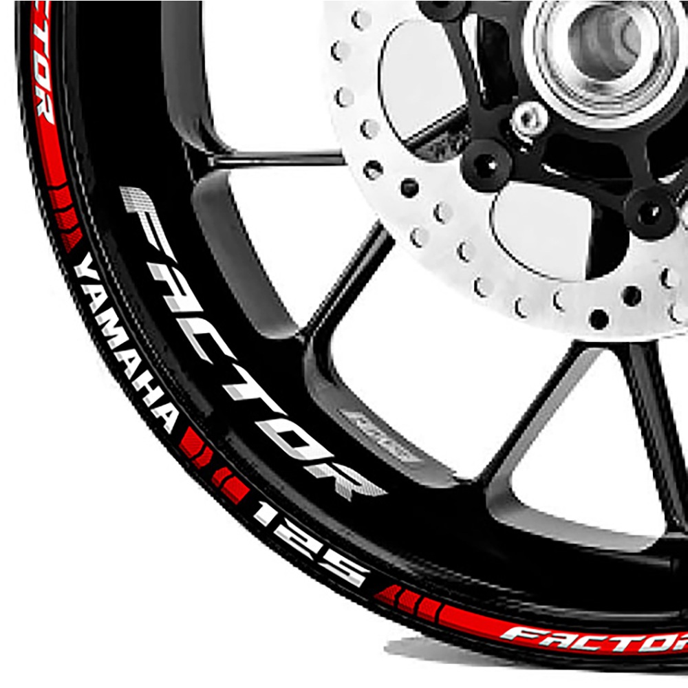 Adesivo vinil para roda da Factor 125