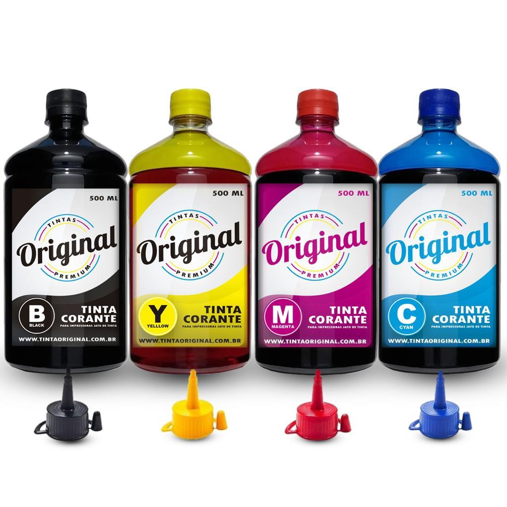 Kit Tinta Original Canon 4 x 500ml Mega Tank Pixma G1100 G1110 G2100 G2110 G2160 G2111 G3101 G3110 G3111 G4100 G4111