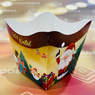 KIT Cachepo Festa Natal  9X9X7Cm Vazo Decoração  87.11 ( Nc Toys Cachepo ) em Oferta na Shopee