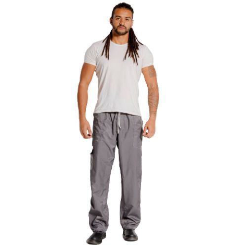 Calça De Uniforme Brim Obras Mecânico Pedreiro Trabalho Pesado Cargo 37