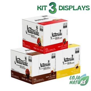 KIT 3 Display Barra de Cereal 600g c/ 24 Unidades de 25g - Naturale