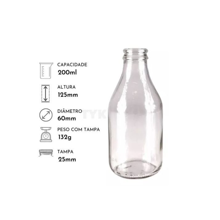 KIT COM 35 GARRAFAS 200 ML SEM ROLHA em Oferta na Shopee