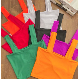 Kit 3 Cropped Alça Grossa Suplex Blogueira Moda Verão