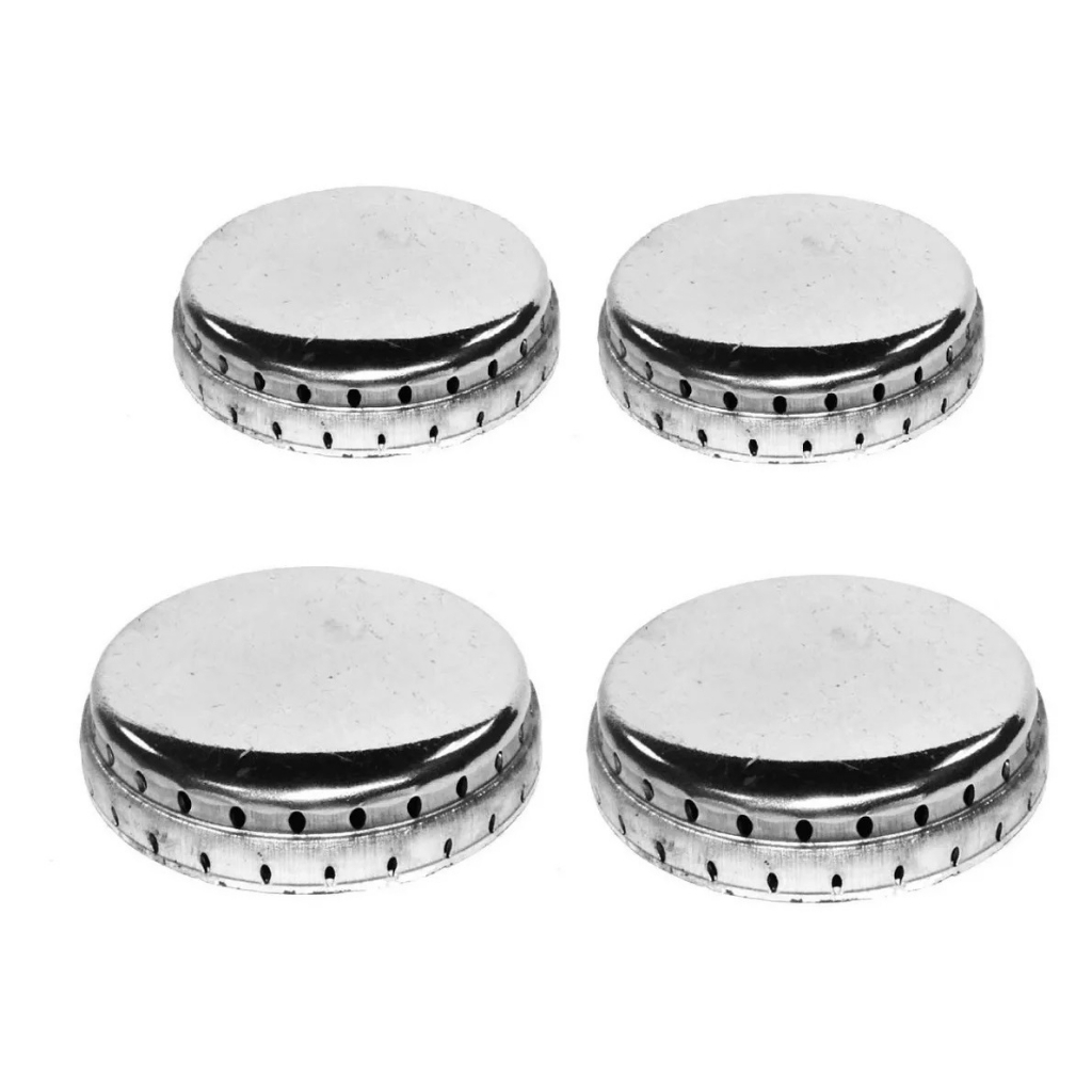 Kit Espalhador Tampa Alumínio Fogão Esmaltec Veneza 4 bocas
