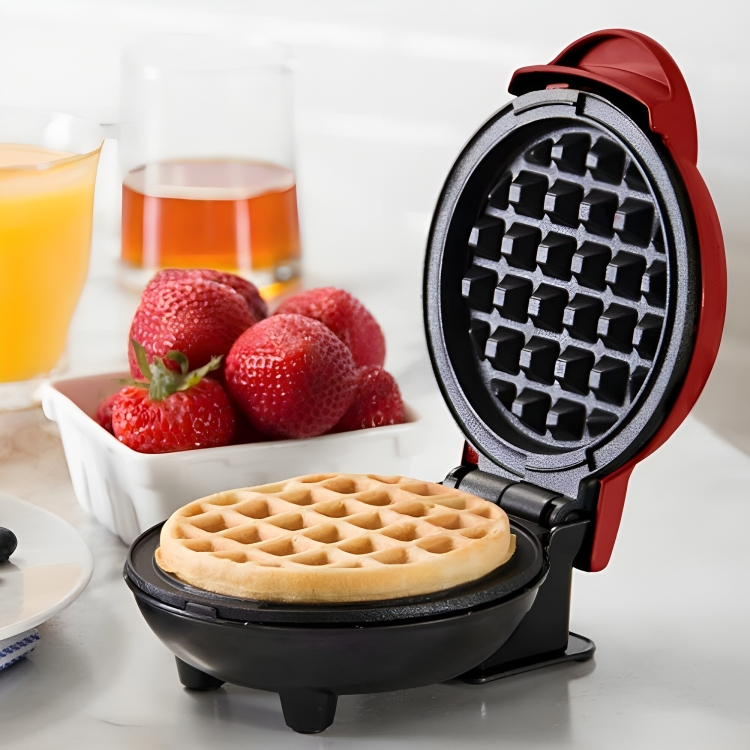 Máquina de Waffle Donuts Antiaderente 1200W Grill Pratic Waffle