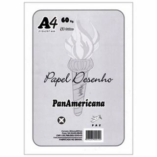 Papel desenho 50 Folhas A4 120g/m² ou 180g/m² - Panamericana