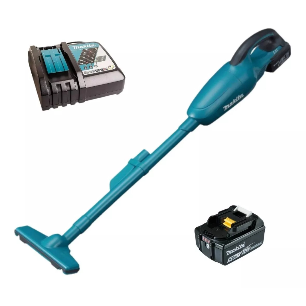 Aspirador Pó Makita 18v Dcl180 + Bateria 5ah + Carregador Rápido Bivolt - Home Appliances