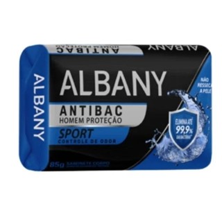 KIT COM 10 - Sabonete Albany Antibac Homem Proteção Controle de Odor 85g - AZUL. em Oferta na Shopee
