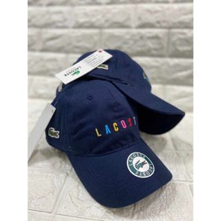 Boné Lacoste Letreiro Multicolor Ajustável Aba Curva
