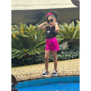 SHORTS METALIZADO MENINAS INFANTIL