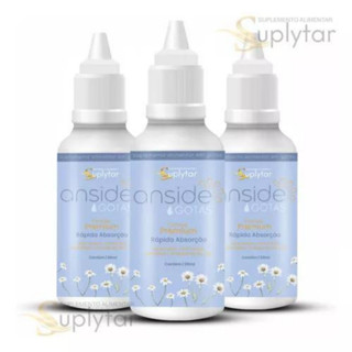 3x Anside Gotas 30ml Suplemento Alimentar Em Gotas