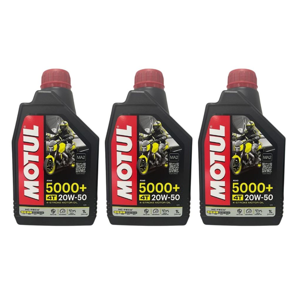 3 Unidades Óleo de Motor Motul 5000 10W40 4T Semissintético 1L em Oferta na Shopee