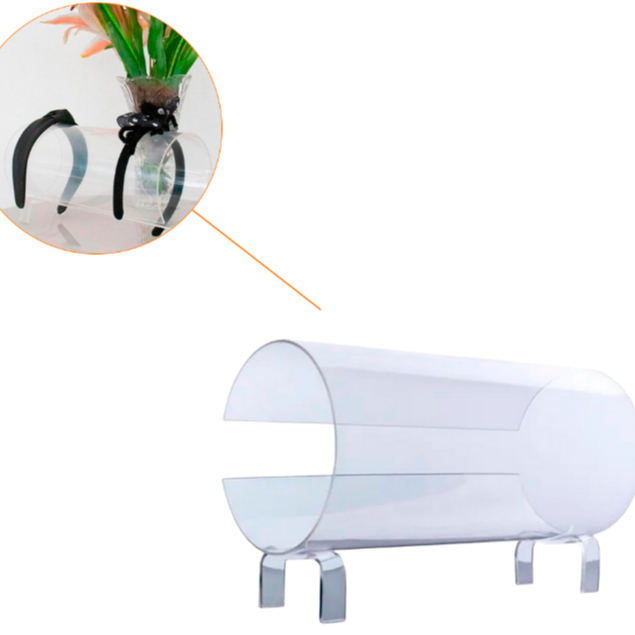 Expositor Para Tiara, laços  29cm Acrílico Cristal em Oferta na Shopee