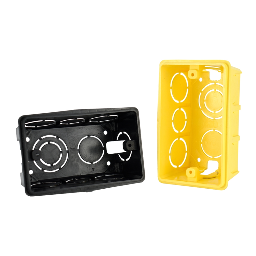 Caixa de Luz amarelao ou preto 4x2 1 unidade ou kit Mondiale