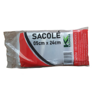 Saquinhos Saco De Sacolé 5x24 Gelinho Dindim Geladinho Farofa Talher - 100/200/300 Unidades