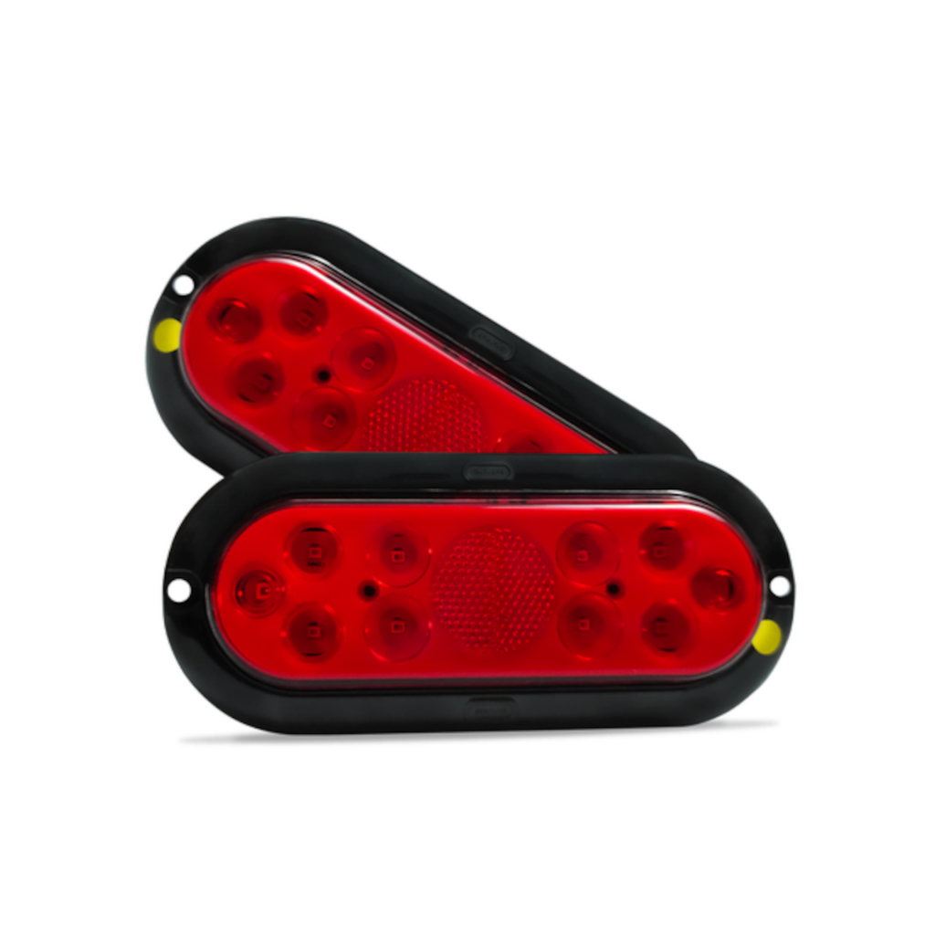 Lanterna Traseira LED Lanterna/Freio/Seta Com Fio 12V - Vermelho