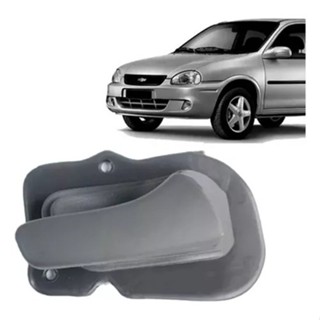 Maçaneta Interna Porta Dianteira Corsa 1994 Até 2010 Classic Após 2010 Cor Cinza Lado Esquerdo Motorista
