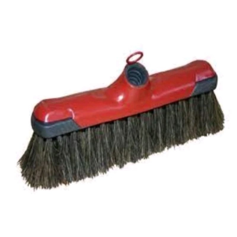 vassoura pelo de crina  100% natural com cabo em Oferta na Shopee