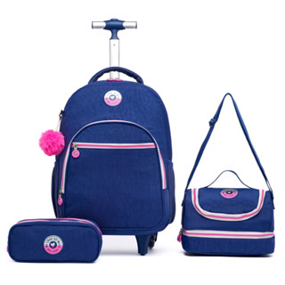 Kit Infantil Feminino Escolar Lancheira Estojo Reforçada
