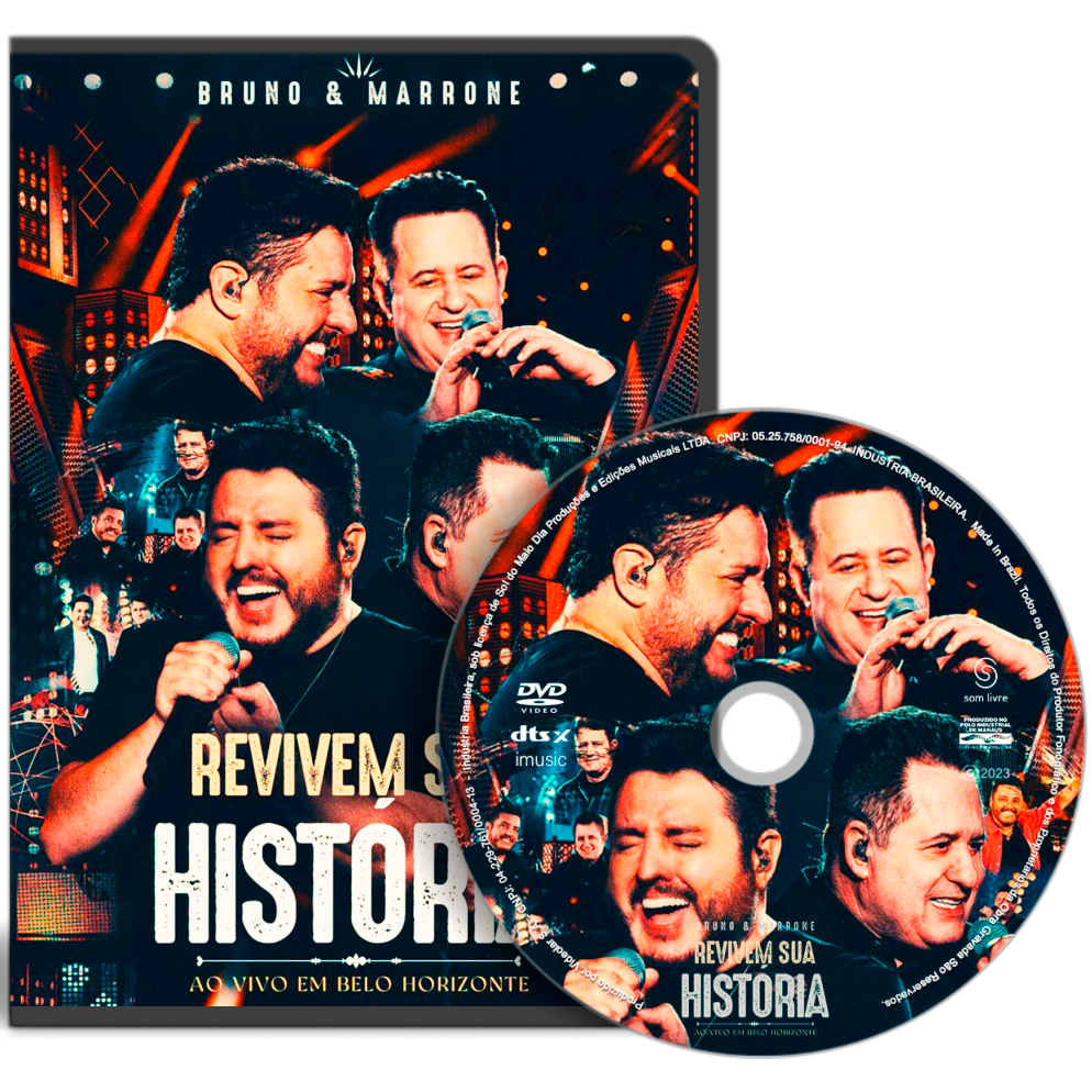 DVD - Bruno & Marrone - Revivem Sua História - Ao Vivo Em Belo Horizonte (2023)