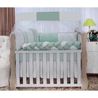 Kit Berço Padrão Nacional Americano 1,30x70cm 9 Peças Diversas Cores em Oferta na Shopee