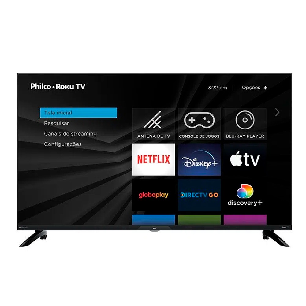 SMART TV 40” PHILCO LED PTV40G7PR2CSBLF ROKU TV DOLBY AUDIO