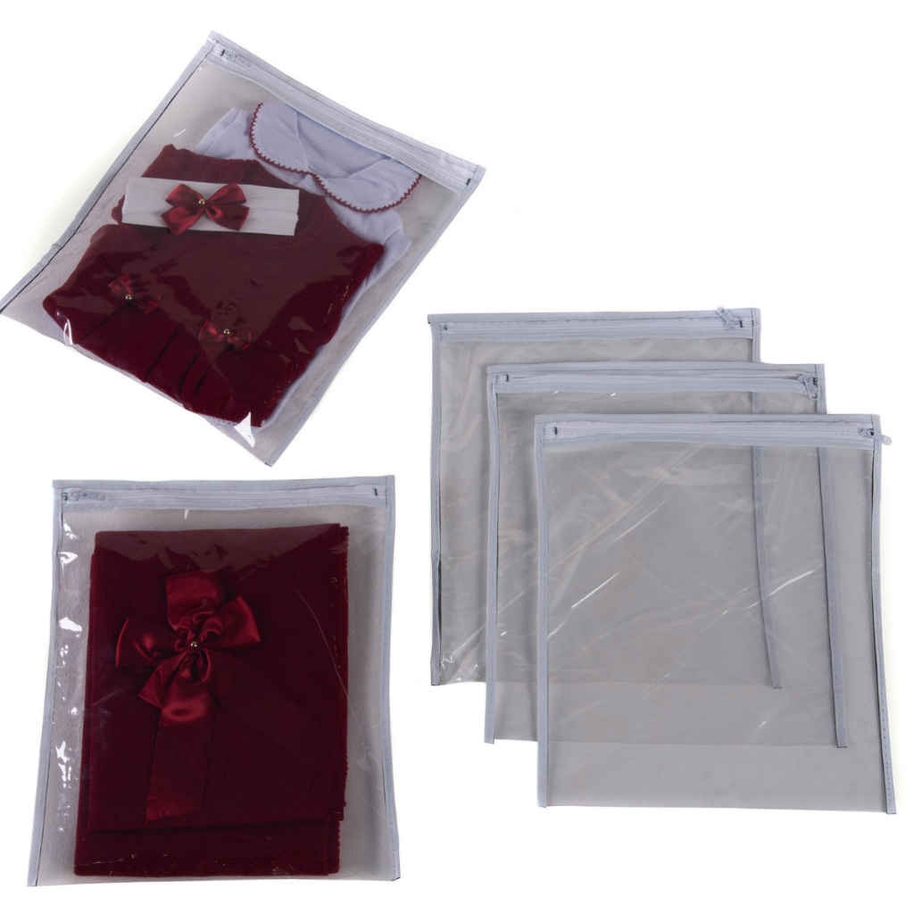 Kit 10 Saquinhos Maternidade Multiuso Organizador Nécessaire Envelope Com Zíper em Oferta na Shopee