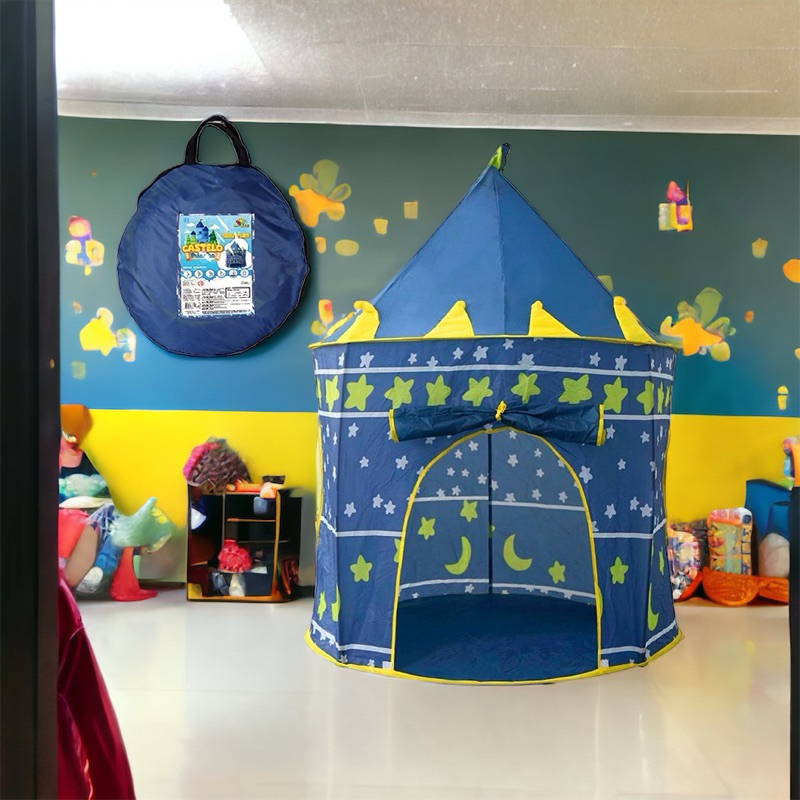 Barraca Castelo Azul Infantil Cabana Toca Tenda do Príncipe