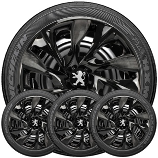 Jogo 4 Calotas Esportivas Aro 13 14 15 Linha DS4 Compativel Com 406 208 207 307 em Oferta na Shopee