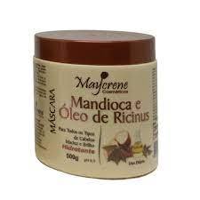 Mascara mandioca e oleo de ricino 500g Maycrene
