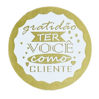 Adesivos Gratidão ter você como cliente em Oferta na Shopee