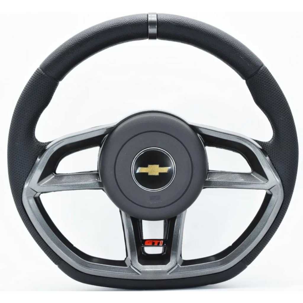 VOLANTE ESPORTIVO GTI GRAFITE COMPATIVEL COM CORSA VECTRA ASTRA CELTA PRISMA CELTA CORSA CLASSIC WIND JOY SUPER MONTANA