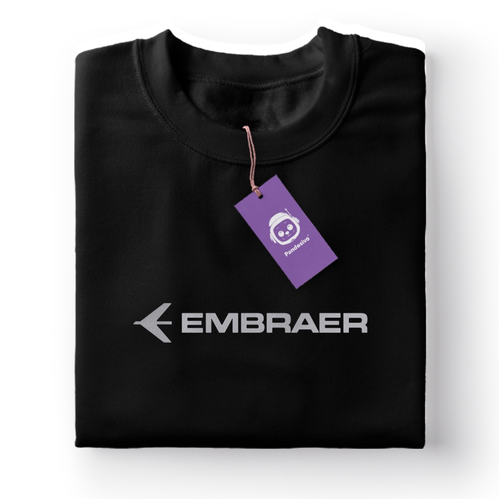 Camiseta Embraer Flight Aviao - Colecionadores em Oferta na Shopee