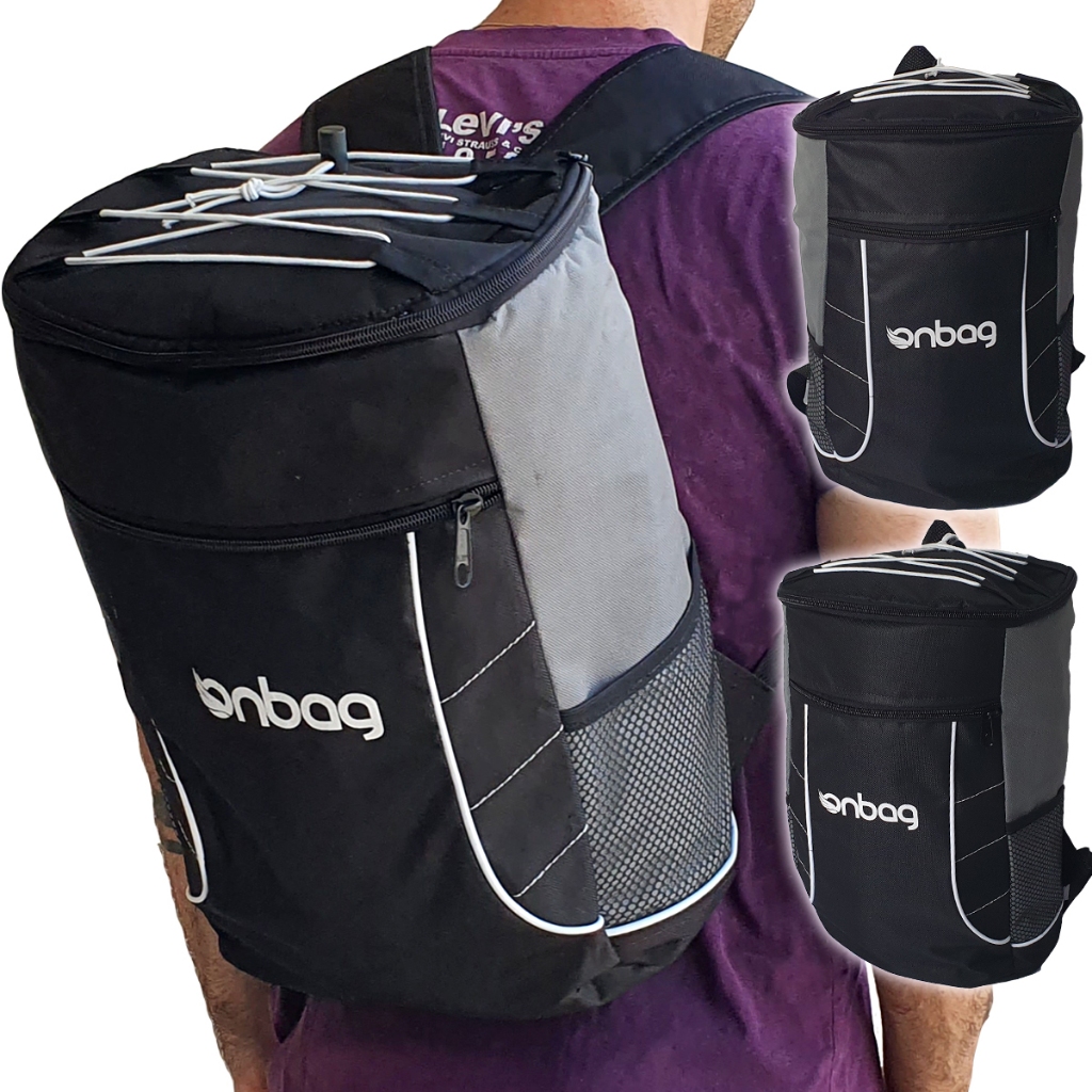 Mochila Térmica Grande 25 Litros para Cerveja Cooler Marmita Bag Praia com Forro Especial ...