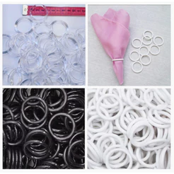 20 Argolas / Anel para porta guardanapo 35mm mesa posta, cortinas e artesanatos em geral