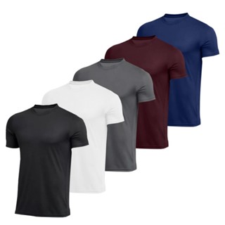 Kit 5 Camiseta Masculina tecnologia dry Proteção Solar UV50 Térmica Anti Suor Academia Tre...