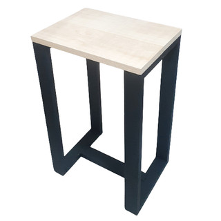 Par de duas Banquetas para apoio em madeira natural Banqueta de canto para apoio de objetos encaixe rabo de andorinha mesinha para escritório apoio de impressora banqueta office para papeis apoio de cama